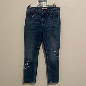 Johnny Was Embroidered Butterfly Boyfriend Jeans Size 27